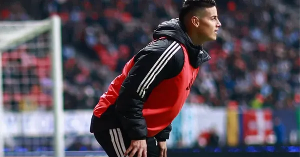 James Rodríguez solo jugó un puñado de minuos en el pasado jeugo de Minnesota United