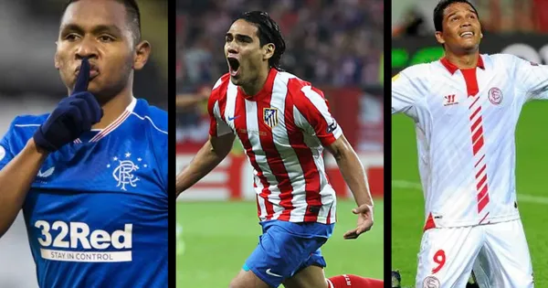 Los máximos goleadores colombianos en Europa