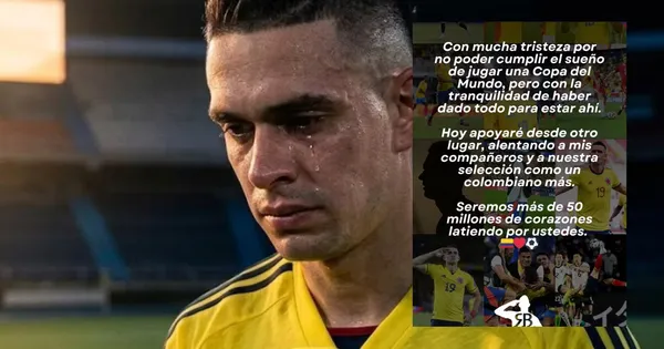 Borré y su mensaje tras no ser convocado al Mundial