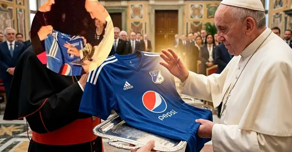 El día que el Papa Francisco bendijo la camiseta de Millos