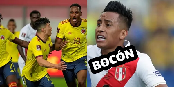 A Christian Cueva de Perú le llegó el karma por bocón, antes se burló de Yerry Mina.