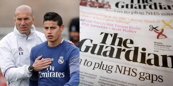 A James Rodríguez le llueven elogios de todas partes, esta vez del distinguido medio The Guardian, y todos esos mensajes son bofetadas para Zidane