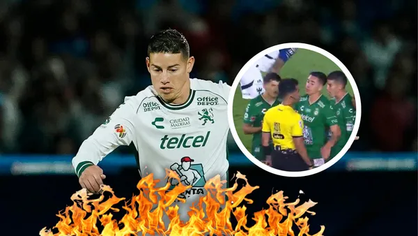 A James se le fueron las luces y mira lo que ya dicen en México Foto: Captura de Win Sports, Pexels y Club León