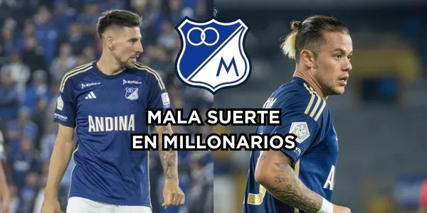 A Millonarios FC le cayó la sal. Foto tomada de Twitter @MillosFCoficial.