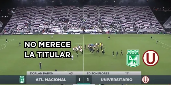 A un jugador de Atlético Nacional le llueven críticas tras el partido contra Universitario.