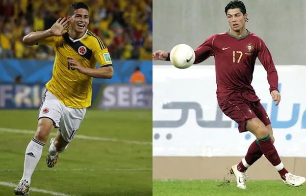 Adidas siempre ha acompañado a James Rodríguez y Nike no suelta a Cristiano Ronaldo.