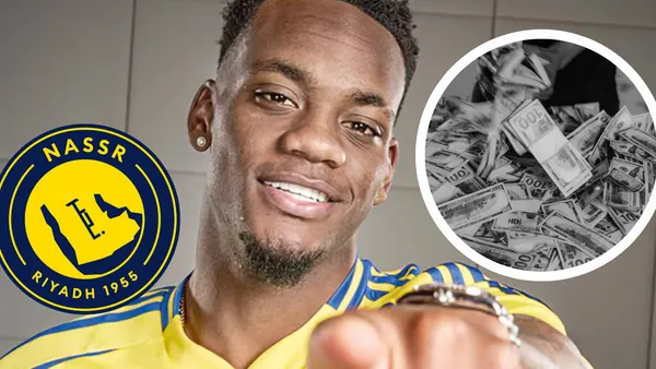¡Adiós Al Nassr! Jhon Jader Durán pierde millonada al salir de Arabia. Foto: Al Nassr, Escudoteca y Pexels