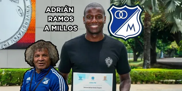 Adrián Ramos seduce a los hinchas de Millonarios FC.