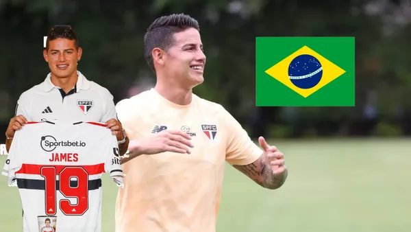 Agachó la cabeza en el Sao Paulo y se reveló cuándo podría volver a jugar James