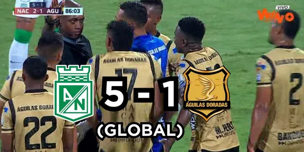 Águilas Doradas no pudo contra Atlético Nacional en la Copa Colombia 2023.