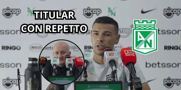Agustín Álvarez habló en Atlético Nacional. Foto tomada de captura de pantalla rueda de prensa Nacional en YouTube.
