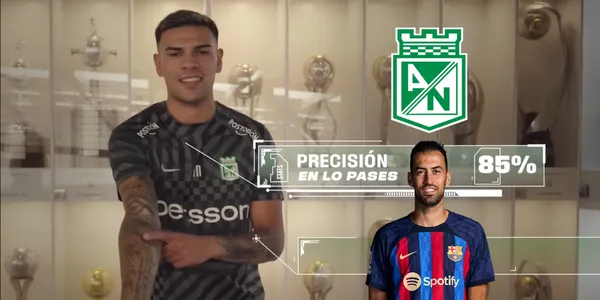Agustín Álvarez Wallace en su llegada a Atlético Nacional