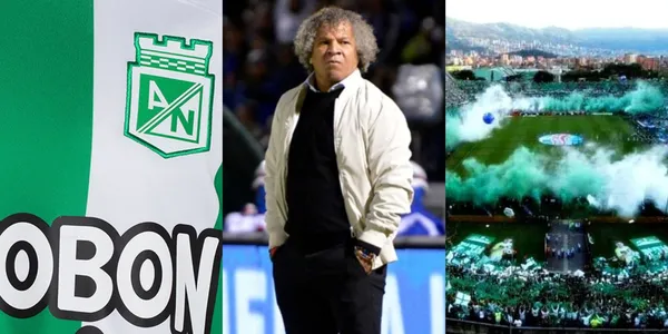 Alberto Gamero captado en un peculiar lugar antes del partido entre Atlético Nacional y Millonarios FC.