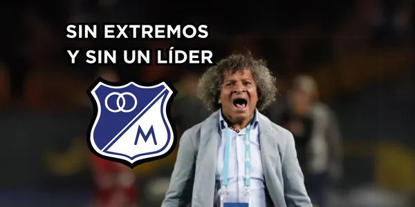 Alberto Gamero con duras bajas en Millonarios FC en este momento.