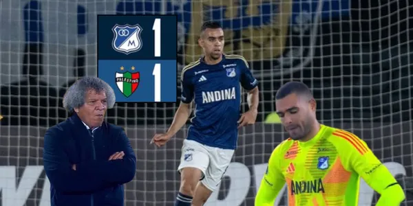 Alberto Gamero, Daniel Giraldo y Álvaro Montero contra Palestino