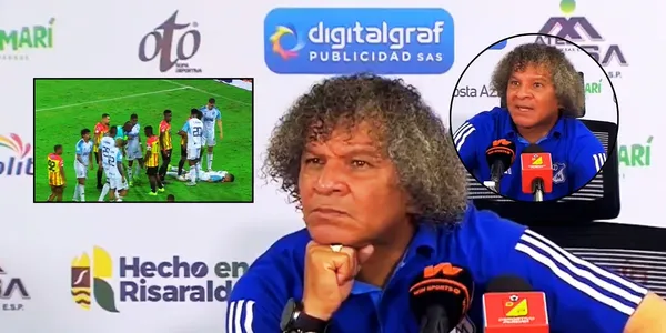 Alberto Gamero en rueda de prensa