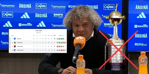 Alberto Gamero en una rueda de prensa
