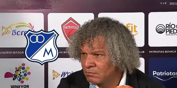 Alberto Gamero habló desde Millonarios FC. Foto de Gamero tomada de rueda de prensa El Rincón Embajador.