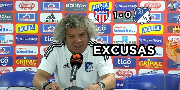Alberto Gamero habló en Millonarios FC tras perder contra Junior FC en Barranquilla.
