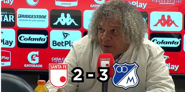 Alberto Gamero habló tras la victoria de Millonarios FC contra Santa Fe.