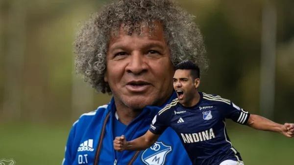 Alberto Gamero y Falcao García Foto: Millonarios FC y El Espectador