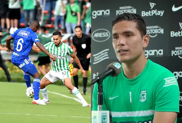 Aldair Quintana pese a que ahora es suplente y no sabe lo que es la titular habló del partido de Atlético Nacional contra Millonarios FC.