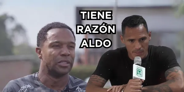 Aldo habló de la salida de Dorlan de Nacional. Foto de Aldo tomada de captura de pantalla Nacional es Pasión y Dorlan de Twitter @nacional