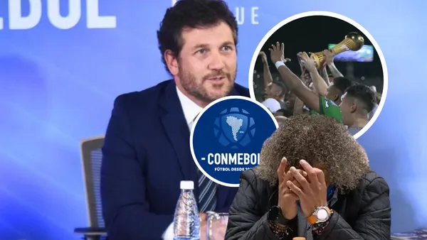 Alejandro Domínguez Foto: Conmebol, Captura de Win Sports y El Espectador