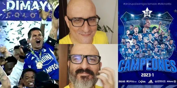 Alejandro Pino Calad cumplió su promesa tras ver que Millonarios FC salió campeón.