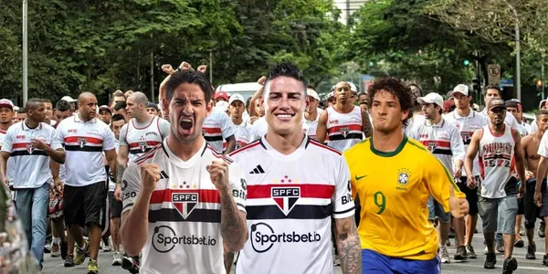 Alexander Pato aplaudió la llegada de James Rodríguez al São Paulo de Brasil.