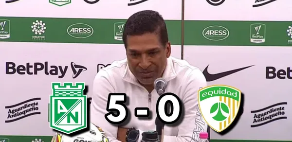 Alexis García habló tras la humillante goleada que le dio Atlético Nacional a La Equidad.