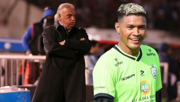 Alfio Basile dirigiendo en el fútbol argentino, al lado Teo Gutiérrez. FOTO: Infobae