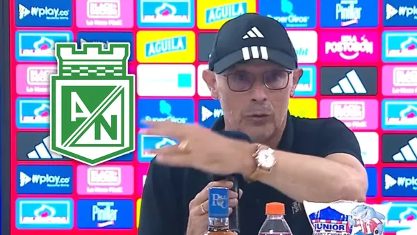 Alfredo Arias y su picante comentario hacia Atlético Nacional en medio dle cambio de localía en cuadrangulares Foto: Escudoteca y Captura de DIMAYOR