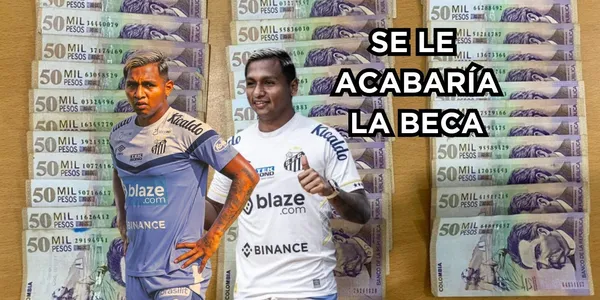 Alfredo Morelos genera dudas en el Santos de Brasil.