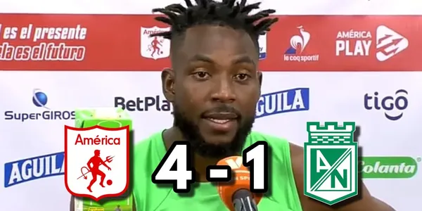 Álvaro Angulo habló tras el baile que le dio América de Cali a Atlético Nacional.