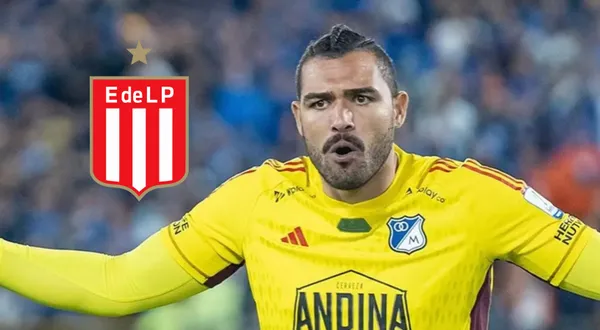 Álvaro Montero con la camiseta de Millonarios.