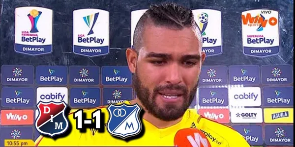Álvaro Montero habló tras el empate de Millonarios FC contra el Deportivo Independiente Medellín.