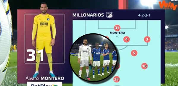 Álvaro Montero regresó a jugar con Millonarios FC tras estar con la Selección Colombia.