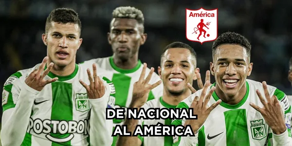 América de Cali iría por un jugador de Atlético Nacional.