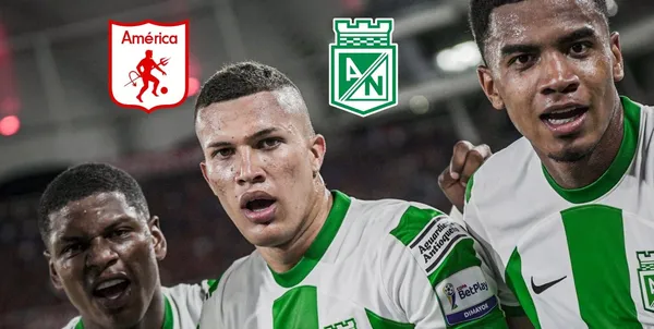 América de Cali no pudo contra Atlético Nacional en el Estadio Pascual Guerrero.