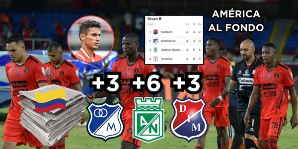América de Cali quedó eliminado y les quedó grande jugar los Cuadrangulares Finales de la Liga BetPlay 2023-II.