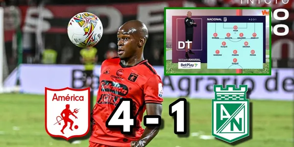 América de Cali se bailó a Atlético Nacional en el Estadio Pascual Guerrero.