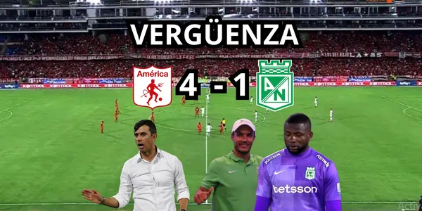 América de Cali humilló a Atlético Nacional en la Liga BetPlay 2024-I.