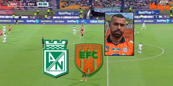 Andrés Cadavid ahora juega con Envigado FC y sufrió contra Atlético Nacional.