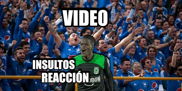 Andrés Felipe Román fue insultado de principio a fin por muchos hinchas de Millonarios FC en Bogotá.