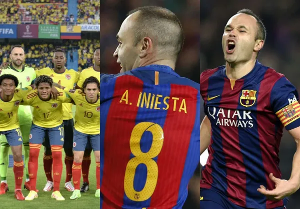 Andrés Iniesta tiene la camiseta del colombiano Michael Ortega en su museo y todo se dio por un episodio bastante peculiar en Europa.