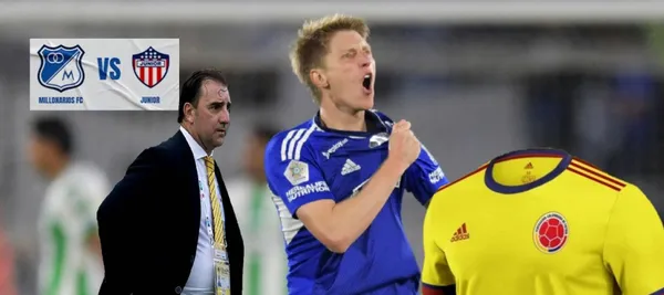 Andrés Llinás es uno de los referentes de Millonarios siendo figura ante Junior