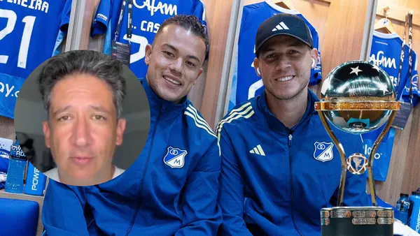 Antonio Casale y Millonarios FC Foto: MFC, Captura de X y CONMEBOL