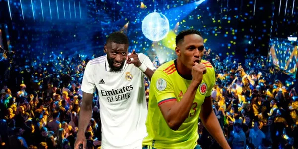 Antonio Rüdiger captado en peculiar acción al estilo de Yerry Mina en Colombia.