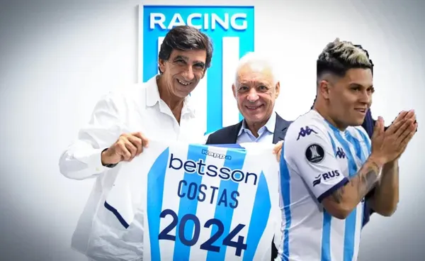 Apenas llegó a Racing y el gesto del DT Gustavo Costas con Juan Fernando Quintero
